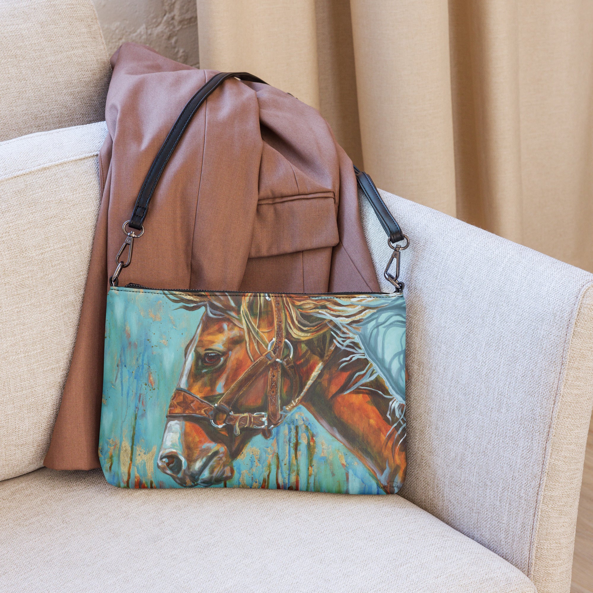 Purse - crossbody bag - Wild Ride Bronc Horse – Moonlit Mare
