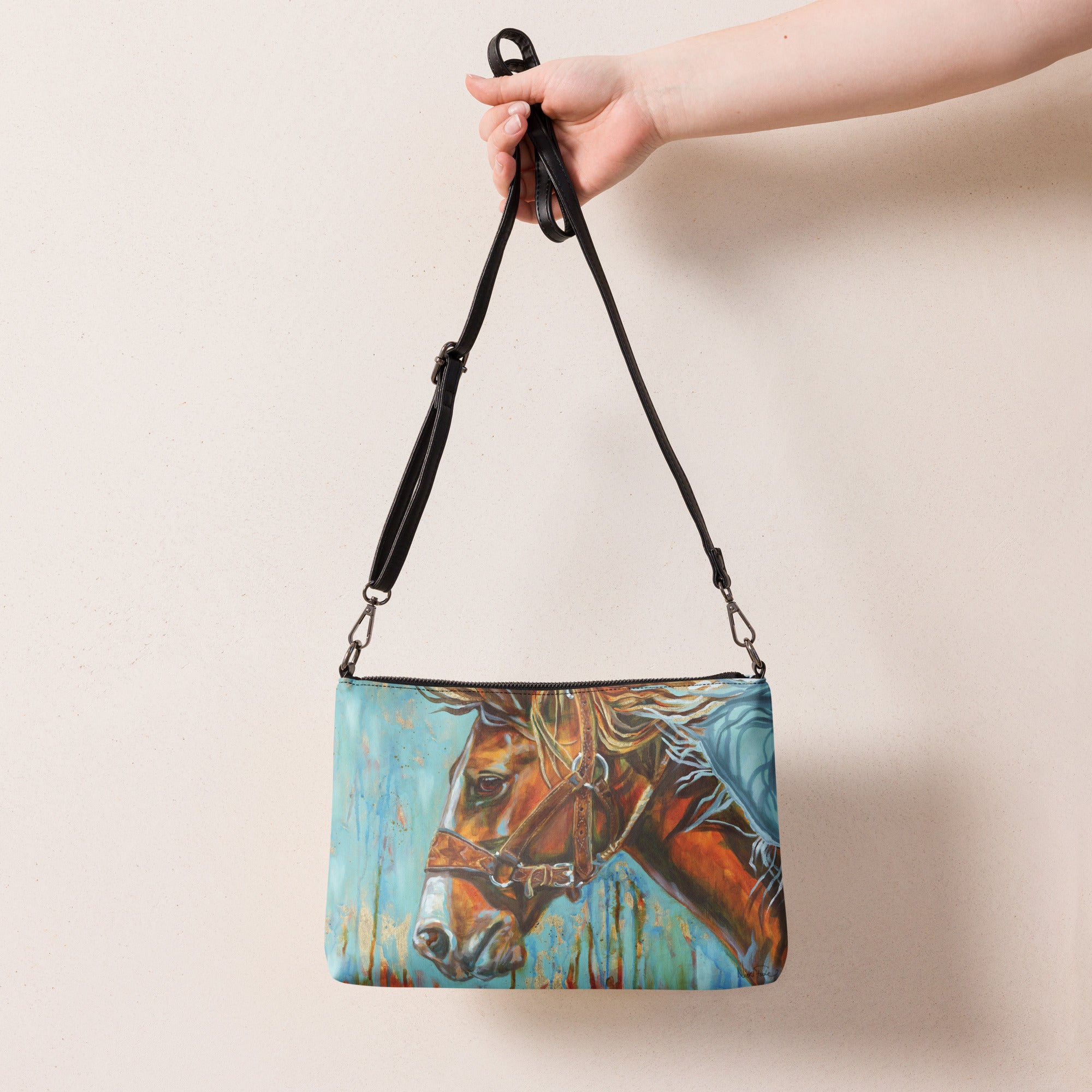 Purse - crossbody bag - Wild Ride Bronc Horse – Moonlit Mare