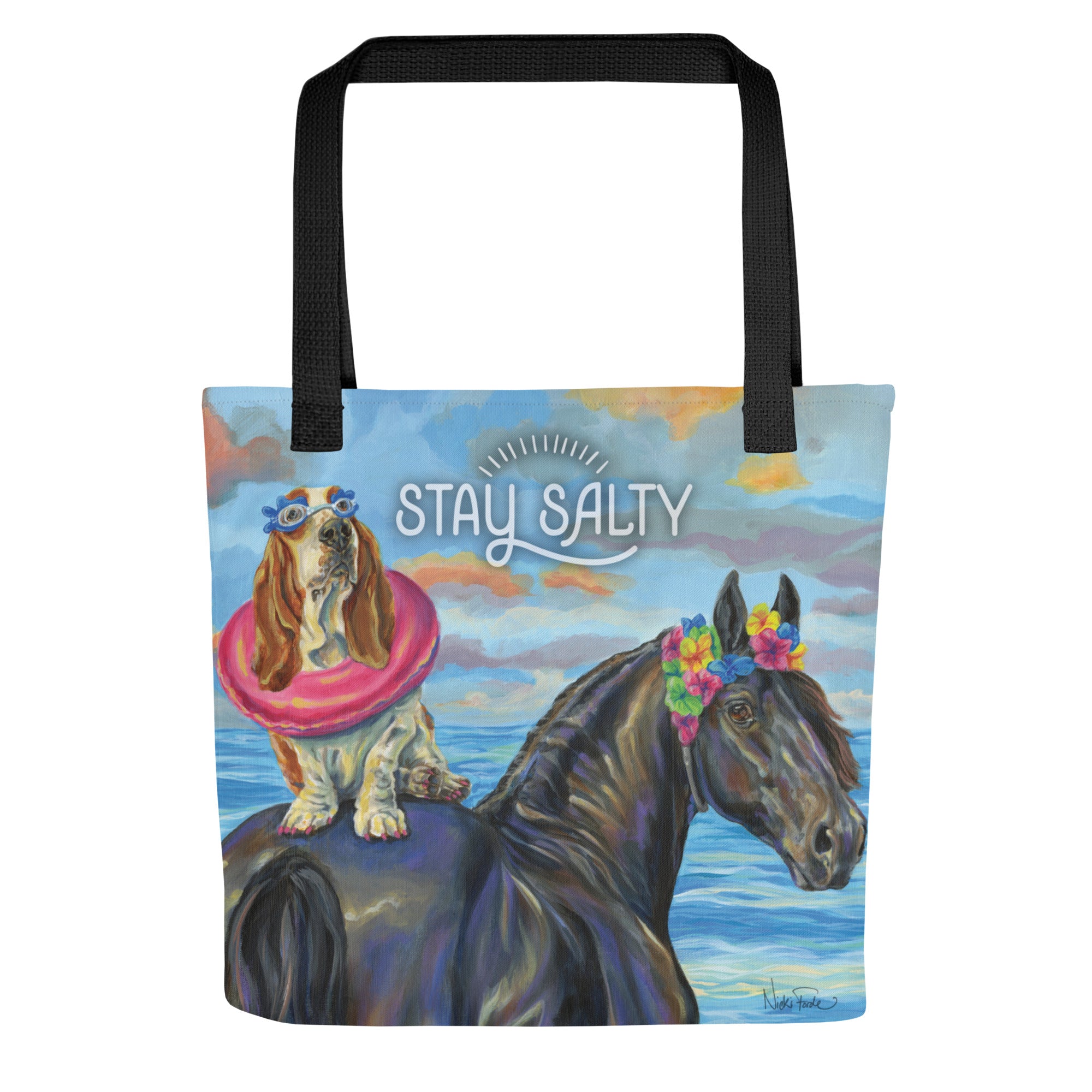 Watercolor Horse Print women's shoulder handbags - Cool