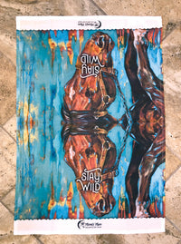 Stay Wild – Bucking Horse Tea Towel
