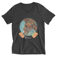 Buck the System - Unisex Short Sleeve V-Neck T-Shirt