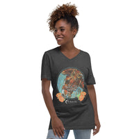 Buck the System - Unisex Short Sleeve V-Neck T-Shirt