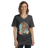 Buck the System - Unisex Short Sleeve V-Neck T-Shirt
