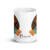 Buck the System 15 oz white glossy ceramic mug