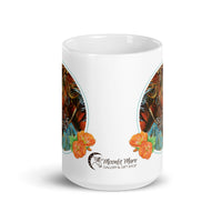Buck the System 15 oz white glossy ceramic mug